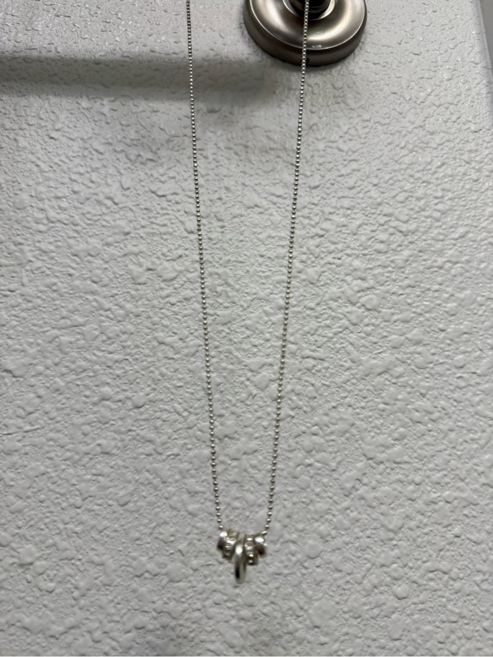 Silver Pendant Cluster Necklace - Women's Jewelry